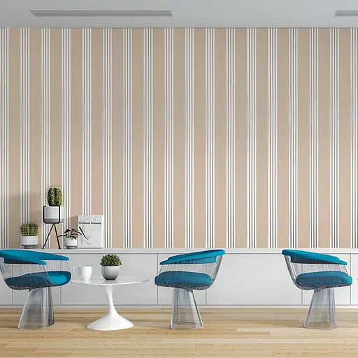 Рейка декоративная Wall Sticker PS 2900х160х11 мм Бежевая с серебром SW-00002150- - фото 7