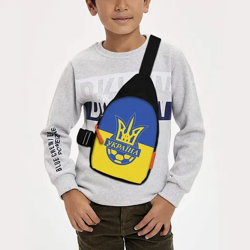 Сумка через плечо детская Футбол Украина 29х17 см сумка слинг для мальчика (02231)
