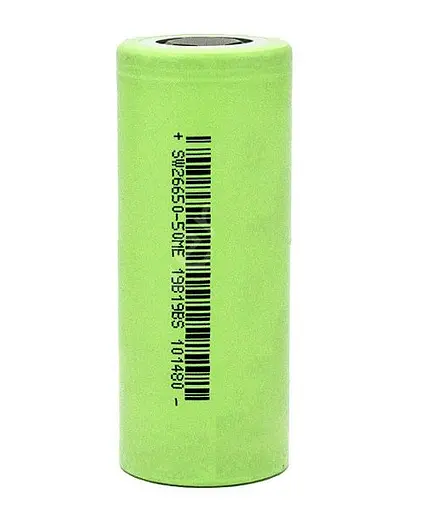 Аккумулятор Sinowatt SW26650-50ME 5000 mAh 15А (Зеленый) - фото 2