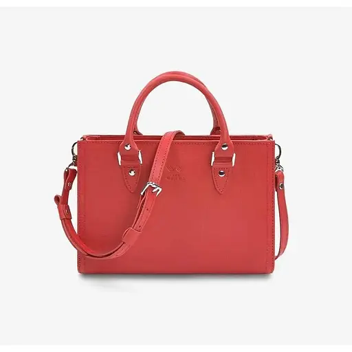 Жіноча шкіряна сумка Fancy червоний Saffiano - фото 1