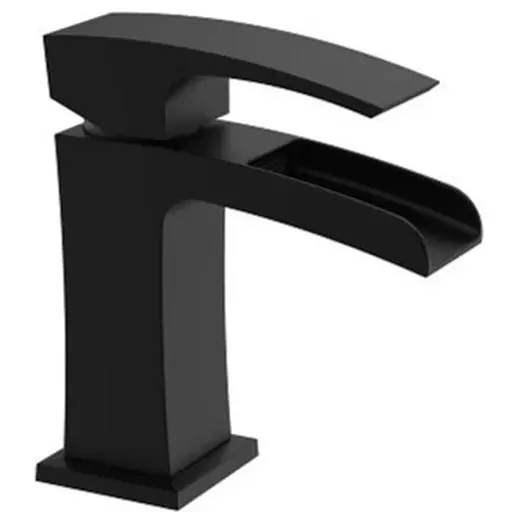 Змішувач для умивальника Koer "Водоспад" KB-14007-05 KR3447 Чорний матовий - фото 1