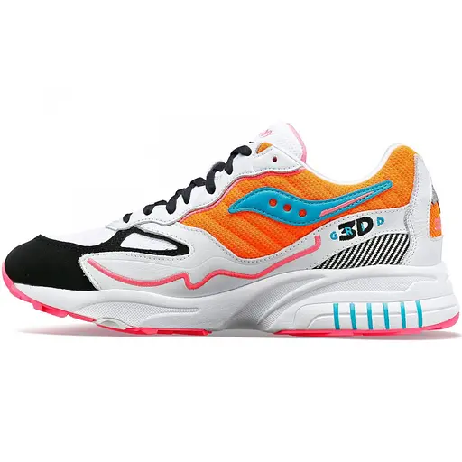 Кросівки Saucony 3D Grid Hurricane 37 White/Orange (1097-S70646-56) - фото 3