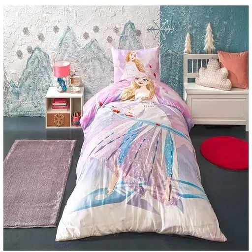 Комплект постільної білизни TAC Disney Frozen Breezy Полуторний Різнокольоровий 000229602