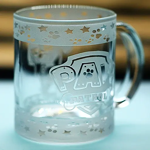 Дитяча скляна чашка-кружка 320 мл з гравіюванням Щенячий патруль Скай - фото 3