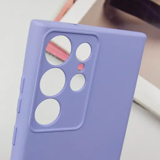 Чохол Silicone Cover Lakshmi Full Camera (AA) для Samsung Galaxy S23 Ultra Бузковий / Dasheen - фото 6