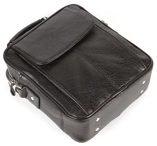 Сумка кожаная мужская SHVIGEL 20х22,5х7 см sum0012631 - фото 5