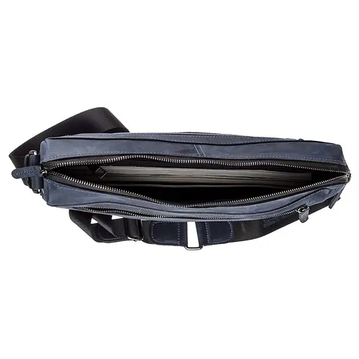 Чоловіча шкіряна сумка для ноутбука SHVIGEL 35х26х6 см sum0012890 - фото 5