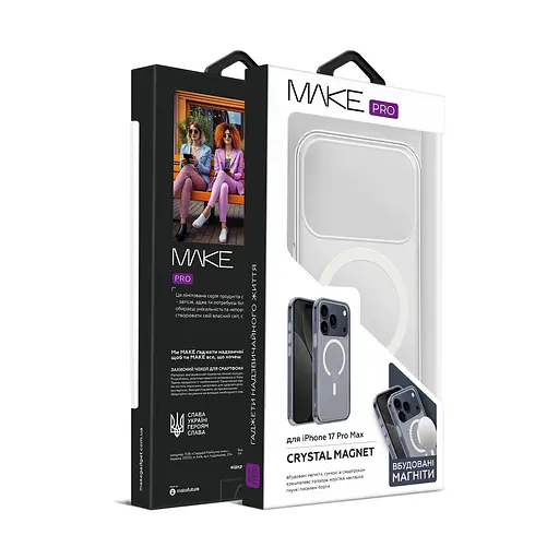 Чохол MAKE Apple iPhone 17 Pro Max Crystal Magnet - фото 2