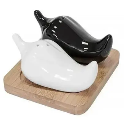 Набор для соли и перца Krauff №9 черно-белый (21-275-029)