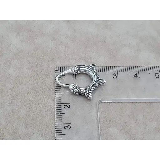 Срібна чоловіча моносережка Umax Козацька. 20519 - фото 6