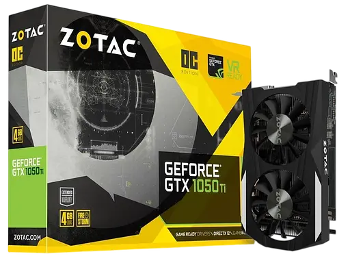 Видеокарта GeForce GTX 1050 Ti 4GB Zotac OC Edition (ZT-P10510B-10L) Б/У - фото 1