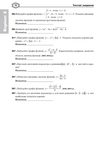 Математика. НМТ. Комплексне видання. Частина ІІ. Алгебра і початки аналізу. ЗНО і НМТ. 2026 - фото 17