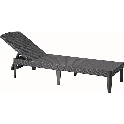 Шезлонг пластиковый Keter Jaipur Sun lounger, серый - фото 1