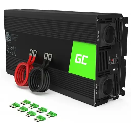 Преобразователь напряжения инвертор Green Cell 24V на 230V 1500W/3000W - фото 1