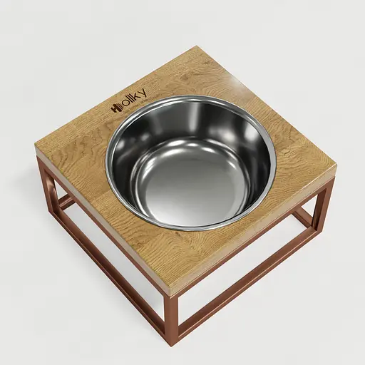 Hollky Base Solo M — миска на підставці для котів і середніх собак (1 × 0,8 л) - фото 3