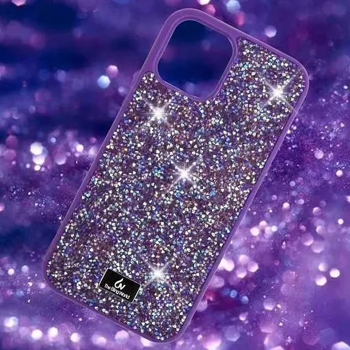 Чехол TPU Bling World Rock Diamond для Apple iPhone 14 Plus 6.7 Фиолетовый - фото 2