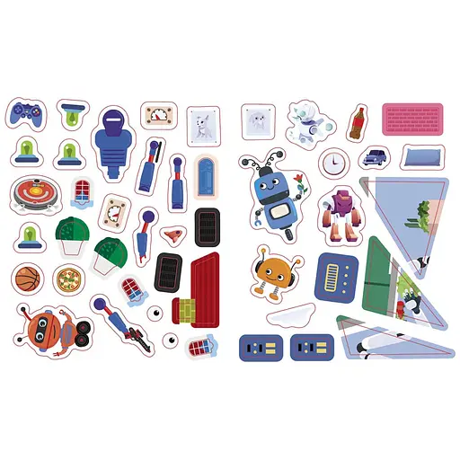 Пізнавальні активіті Роботи 1270005 з наліпками - фото 4