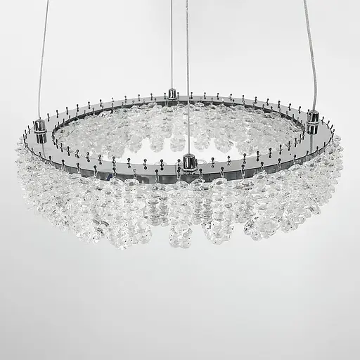 Кольцевая хрустальная люстра в хроме Ø 40 см Ст. 33038-400 CH | Line F - фото 7