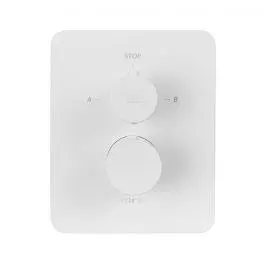 Термостат для душа на 2 потребителя Paffoni Light без встраиваемой части white matt LIQBOX516BO, Белый матовый - фото 2