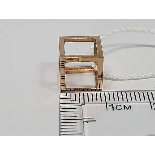 Золота підвіска Родинні коштовності Кубик. 1740563 - фото 3