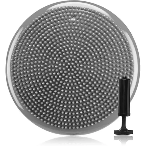 Балансировочная подушка Gymtek серая + насос