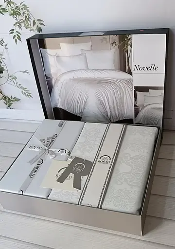 Постільна білизна Novelle White Жаккард Romeo Home pbe0051819 - фото 1