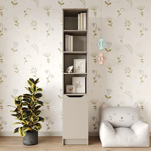 Пенал с открытыми полками 1Д Лилу 40x40x210 см Кашемир (MBS-1314) - фото 2