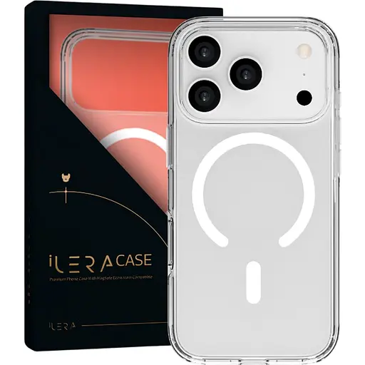 Чехол iLera ClearShell Camera Button with MagSafe для Apple iPhone 17 Pro Max Transparent ILHsCLCaB17PrMx (150430) - фото 2
