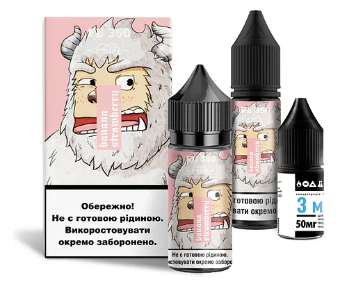 Набор компонентов для самозамеса солевой Flavorlab FL350 30 мл (Banana Strawberry Банан Клубника, 0-65 мг)