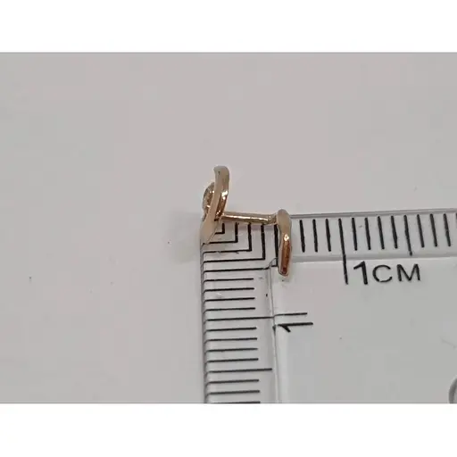 Золотая серьга-пирсинг в нос Dear. 1051.1 - фото 5