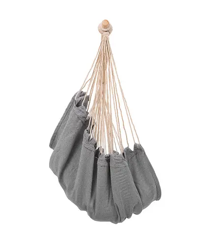 Підвісне крісло гамак бразильський стілець Heckermann + 2 подушки Gray - фото 10