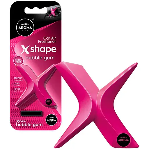 Ароматизатор на дефлектор Aroma Car X SHAPE 10 г Bubble Gum - фото 1