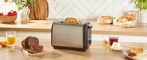 Тостер Tefal Subito 1100 Вт розморожування щипці нерж. сталь чорний - фото 8