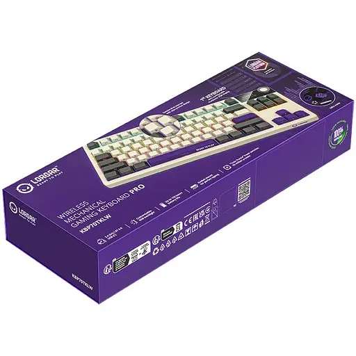 Клавіатура Lorgar KBP70TKLW Wireless Pro TKL EN/UA Beige (LRG-KBP70TKLW-RT-US) - фото 9