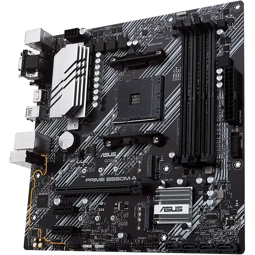 Материнська плата Asus Prime B550M-A sAM4 B550 4xDDR4 M.2 HDMI-DVI-VGA mATX - фото 3