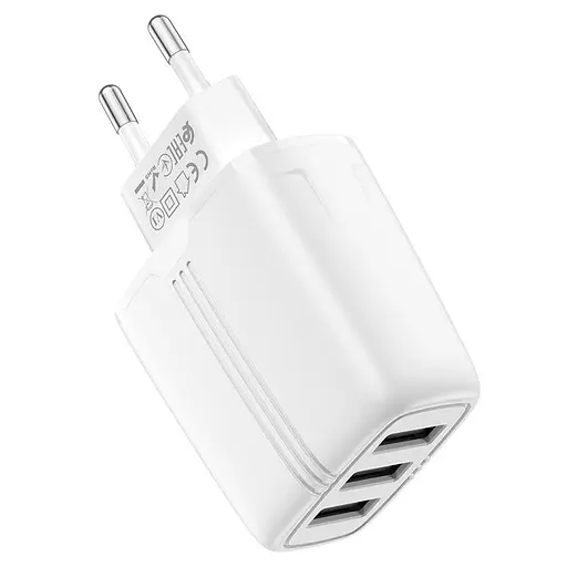 Зарядное устройство блок Hoco N15 Amazing 3 USB-выходы - фото 3