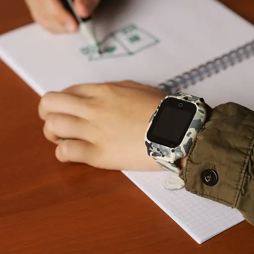 Смарт годинник-телефон дитячі Wonlex KT22S 4G камера прослуховування геозона WI-FI GPS SIM Grey (17001) - фото 7