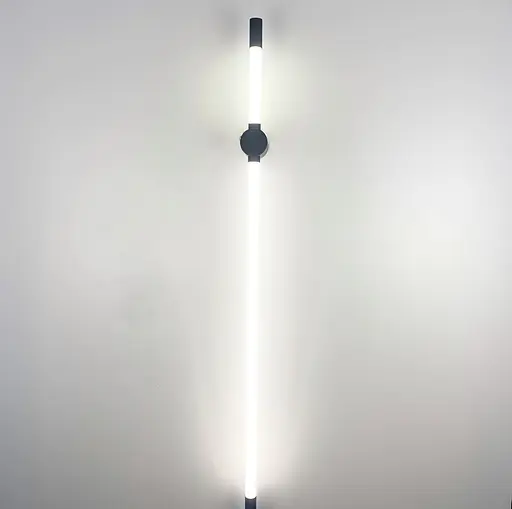 Линейный настенный светильник Pipeline 2 Line F длина 100 см Арт. YG919 BK - фото 6