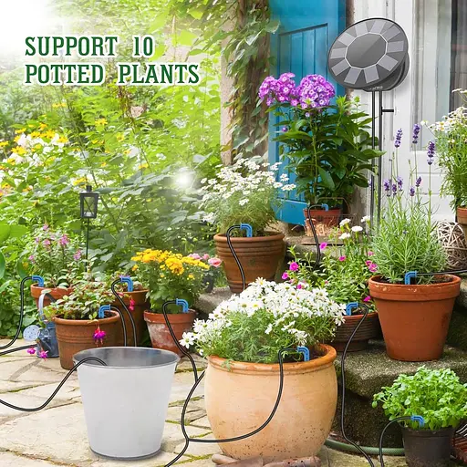 Сонячний автоматичний комплект системи крапельного зрошення, набір автоматичного поливу - фото 5