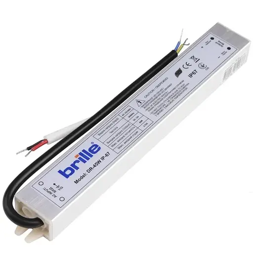Блок питания Brille влагозащищенный LED dr-45W IP-67 AC 170-250V DC 12V
