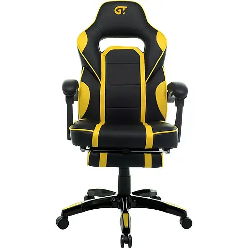 Геймерское кресло GT Racer черное с желтым (X-2749-1 Black/Yellow) - фото 1