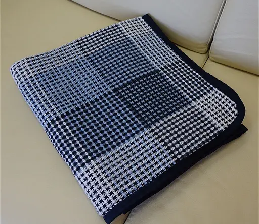 Покривало бавовняне Vladi 170х210 синьо-блакитне (11911) - фото 1