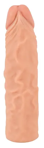 Насадка на пенис Nature Skin Extension Sleeve 19.5 см телесный - фото 10