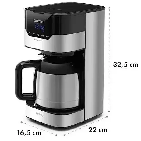 Кавоварка Klarstein Arabica EasyTouch Control 900 W (10032772) - фото 2