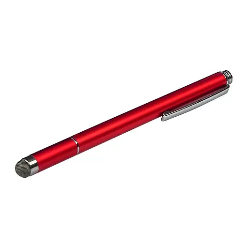 Стилус емкостный, высокоточный Jot Pro со съемной микроволоконной насадкой, алюминиевый, красный - фото 1