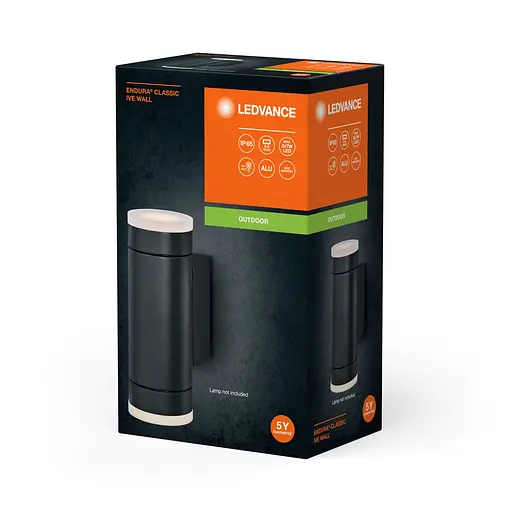 LEDVANCE Cвітильник GU10 фасадний IP65 ENDURA CLASSIC ITY WALL чорний - фото 5