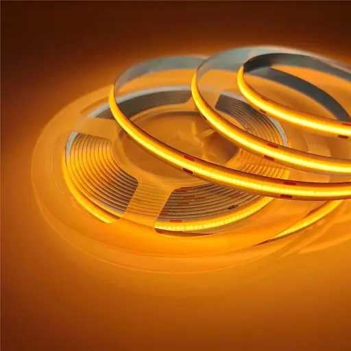 Світлодіодна стрічка Friendlylight 8мм COB 5Вт 24В 3000К FL-COB-320-IP20-WW-8-24-3000K - фото 1