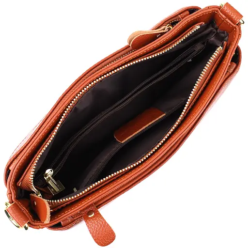 Женская сумка Vintage из натуральной кожи с формоустойчивым дном 27х16х11 см sum0027558 - фото 7