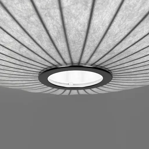 Дизайнерський світильник із полімерним овальним абажуром Ø80x29 см Line F AK03-800 x 290 Білий - фото 4