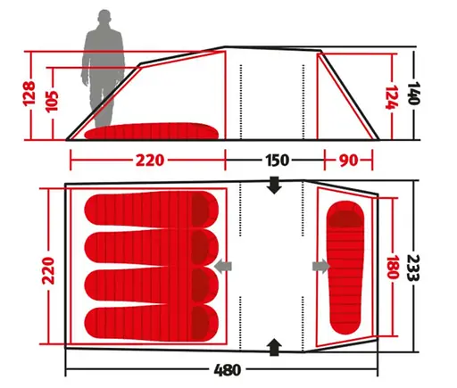 Палатка Wechsel Intrepid 5 TL Laurel Oak (231081) (DAS301139) - фото 2
